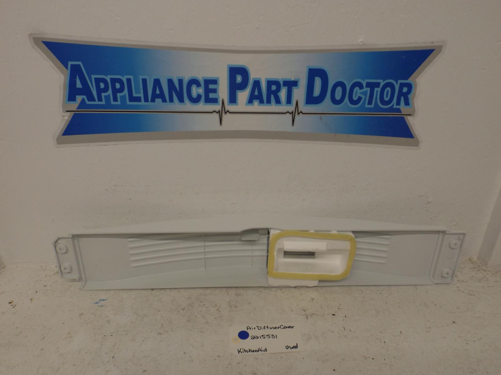 KitchenAid Refrigerator 2215531 Air Diffuser Cover Used KitchenAid Refrigerator 2215531 Air Diffuser Cover Used
